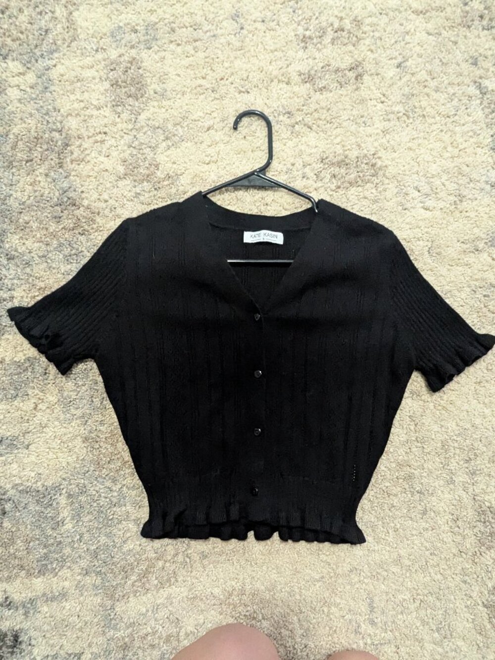 Black Knit Top